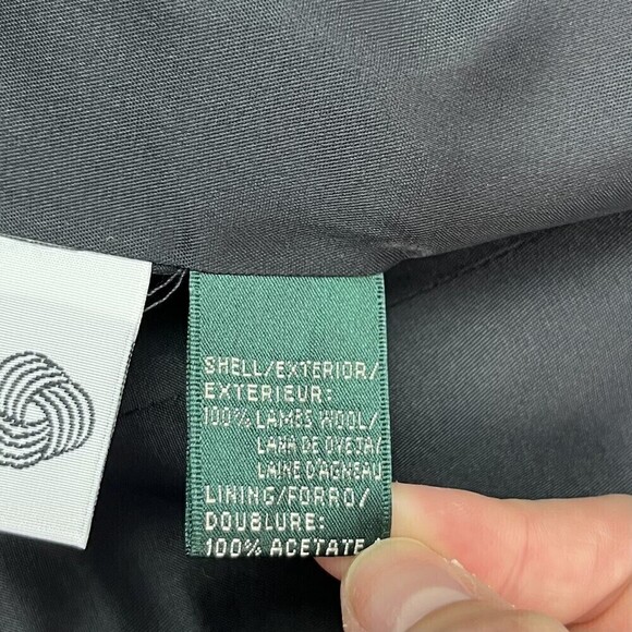 Ralph Lauren Wool Herringbone blazer Zip Front Blazer Jacket Size 12 old money - Picture 15 of 16